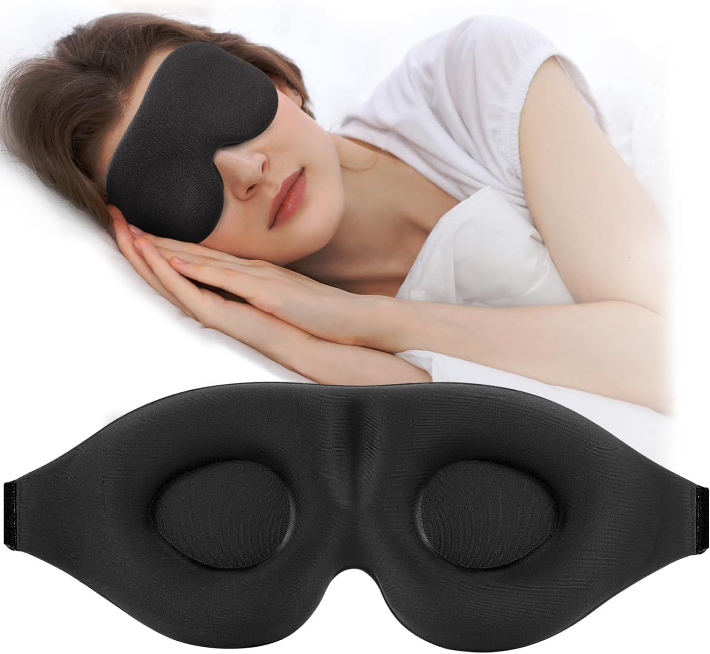 3D contoured  concave sleep mask